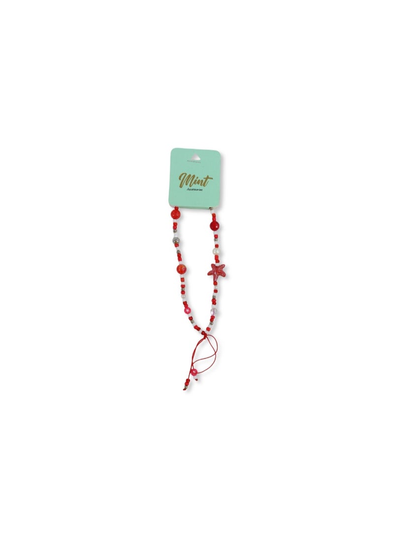 Mint-X زينة هاتف محمول مزينة بالخرز - Image 1